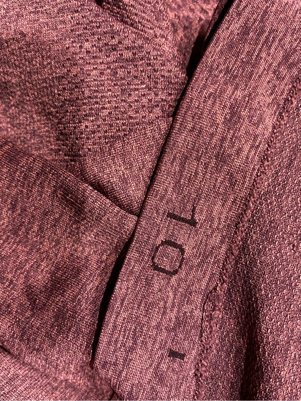Lululemon Swiftly Tech Short Sleeve 2.0 Tee Heathered Mauve Maroon Size 10 - Picture 5 of 5